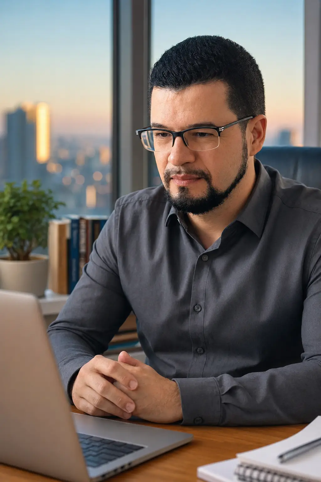 Christian Pires durante atendimento psicológico on-line por videochamada
